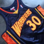 30 Curry Warriors Authentic Vintage Maillot Bleu